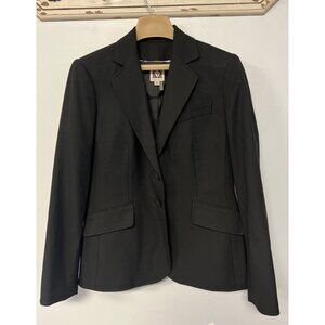 Anne Klein Black Blazer Suit Jacket Two-Button Size 10